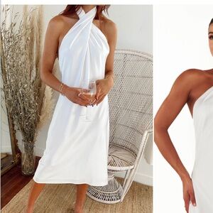 Jasmine halter midi dress- show me your mumu